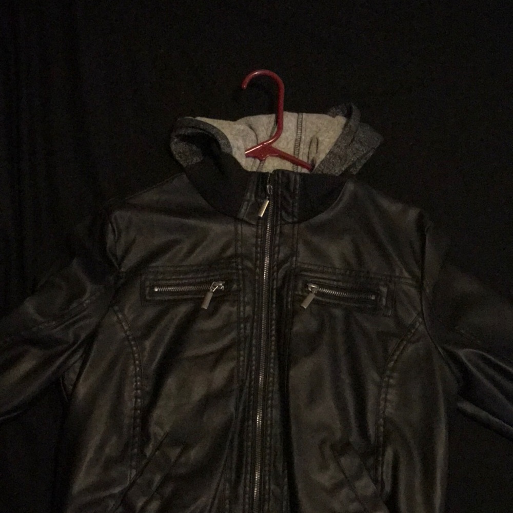 Faux leather jacket